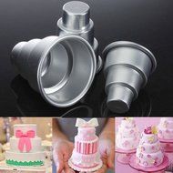 Ainest DIY Mini 3 Tier Cupcake Pudding Chocolate Cake Mold Baking Pan Mould Party FE