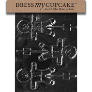Dress My Cupcake DMCC197 Chocolate Candy Mold, Bow Package, Christmas N85