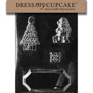 Dress My Cupcake DMCC197 Chocolate Candy Mold, Bow Package, Christmas N87