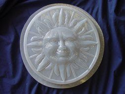 Large Round Sun Concrete Plaster Stepping Stone Mold 1152