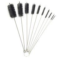 Mmei Bottle &amp; Tube Brush Cleaning Brushes Nylon Tube Brushes stainless steel handle for Drinking Straws Glasses... N3