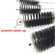 Mmei Bottle &amp; Tube Brush Cleaning Brushes Nylon Tube Brushes stainless steel handle for Drinking Straws Glasses... N4