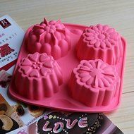 Y&amp;XL&amp;H Bakeware Silicone Flowers Baking Molds for Chocolate Cake Jelly (Random Colors) N3