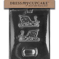 Dress My Cupcake DMCC197 Chocolate Candy Mold, Bow Package, Christmas N98