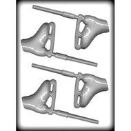 8H-6250 Ice Skate Hard Candy Mold package of 3