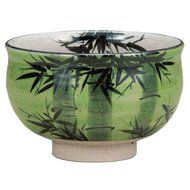 Japanese Matcha Bowl Bamboo Kutani Yaki(ware)