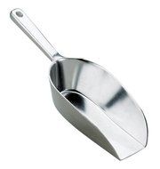 HIC Flat Bottom Multi-Purpose Food and Utility Scoop, Commercial-Grade Anodized Cast Aluminum, 4.5-Inches, 100... N6