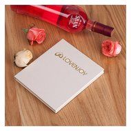 LOVENJOY with Gift Box LOVE Monogram Wedding Engagement Cake Topper Rustic Wood (5.9-inch) N3