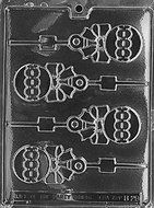 Cybrtrayd B028 Rattle Lolly Chocolate Candy Mold with Exclusive Cybrtrayd Copyrighted Chocolate Molding Instructions