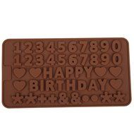 Ebake Alphabet Number and Symbol Silicone Mold for Chocolate, Jelly, Candy, Ice Cubes and Fondant Cake Decoration... N5