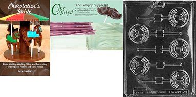 Cybrtrayd B039 Baby&#039;s 1st Birthday Lolly Chocolate Candy Mold with Exclusive Cybrtrayd Copyrighted Chocolate Molding... N3