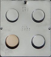 Plain Oreo Cookie Sandwich Chocolate Candy Mold 1601