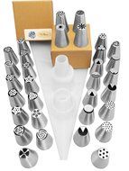 Wiltson Russian Style Stainless Steel Piping Pastry Tips-Made Of Food Grade 304 Stainless Steel- 34 Piece Set... N2