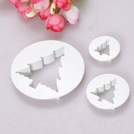 Whitelotous Christmas Theme Cookie Cutters - Plastic Fondant Cake Sugarcraft Cutter Decorating Baking Mold Plunger... N41