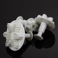 Whitelotous Christmas Theme Cookie Cutters - Plastic Fondant Cake Sugarcraft Cutter Decorating Baking Mold Plunger... N43