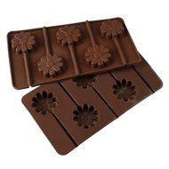 Home.lolo Silicone Mold Lollipop Shaped 5 Cavities Chocolate Cake Baking Pan DIY SCM01A-01 N4