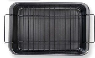 Gibson Home 108157.04 Reilly 4 Piece Non-Stick Roaster Set, Black N2