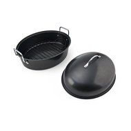 Sabatier Roaster with Floating Slide Ease Rack, Medium, Gray N3