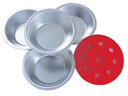 R &amp; M 2733 Mini Pans with Decoative Topper, Apple, Set of 4