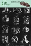 Cybrtrayd H005 Halloween Chocolate Candy Mold, Assorted with Hat