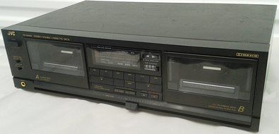 JVC TD-W444 Recordable Stereo Double Cassette Tape Deck Complete with Audio Vido Cables and Digital PDF Service... N7