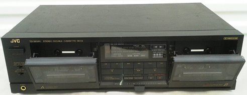 JVC TD-W444 Recordable Stereo Double Cassette Tape Deck Complete with Audio Vido Cables and Digital PDF Service... N8