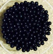 Black Edible Pearls ~ Edible Beads ~ 8 oz. HALF POUND!