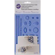 Wilton 409-2528 Wedding Jewelry Fondant Mold, Blue