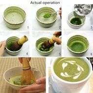 Whitelotous Japanese Ceremony Bamboo Chasen Matcha Powder Whisk Green Tea Chasen Brush Tool for Matcha N6