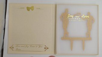 LOVENJOY Gift Box Pack Mr and Mr Gay Same Sex Silhouette Wedding Birthday Cake Topper (5.1-inch, Black) N5