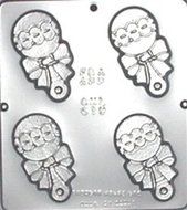 Baby Rattle Chocolate Candy Mold Baby Shower 619