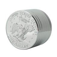 Tobacco Smoke Metal Manual Crusher Grinder Dollar Coin Pattern N4