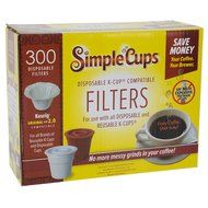 Disposable Filters for Use in Keurig&reg; Brewers - Simple Cups - 300 Replacement Filters - Use Your Own Coffee in... N3