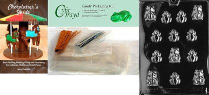 Cybrtrayd A002 Frogs Chocolate Candy Mold with Exclusive Cybrtrayd Copyrighted Chocolate Molding Instructions N2