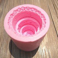 Bluelover 3D 3 Layers Wedding Cake Silicone Mold Fondant Chocolate Mould N7