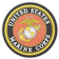 Whimsical Practicality U.S Marines Edible Icing Image Cake Top Decoration, 1 Piece