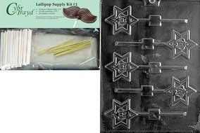 Cybrtrayd R048 Torah Crown Lolly Chocolate Candy Mold with Exclusive Cybrtrayd Copyrighted Chocolate Molding Instructions... N3