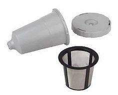 New Keurig Coffee My K-cup Reusable Replacement Filter Set w/ Basket B30/31/40/50/60/70, Garden, Lawn, Maintenance