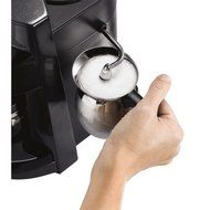 Mr. Coffee Espresso Maker, Stainless Steel and Black, BVMC-ECM260 / Powerful milk frother N5