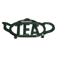 G&amp;H Tea Services 'Tea' Word Trivet, Green N2
