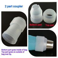 Russian piping tips 14 pc set- cake/cupcake decorating icing tips-12 piece large stainless steel nozzles-1 color... N3