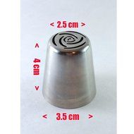 Russian piping tips 14 pc set- cake/cupcake decorating icing tips-12 piece large stainless steel nozzles-1 color... N4