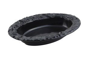 Bon Chef 5501BLK Aluminum Oval Pasta Serving Bowl, 5 quart Capacity, 20" Length x 13-1/2" Width x 3-1/2" Height...