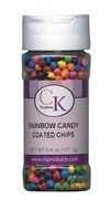 CK Products Rainbow Candy Coated Chips, 3.8 Ounce Bottle