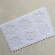 Y&amp;XL&amp;H 6 Hole Vessle's Steering Wheel Shape Chocolate Plugin Mold for Baking Decoration Baking Mold Silicone Material
