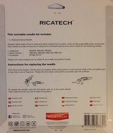 Ricatech Stylus Needle For 33, 45 &amp; 78 Rpm Records - Fits Most Rt &amp; Ricatech Record Players Turntables (Universal... N2