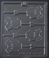 1 X BABY ONESIE LOLLIPOP CHOCOLATE CANDY MOLD