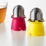 Tea infuser,Tea Filers, assorted colors pink, yellow - 2 Pack