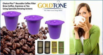 GoldTone (TM) Replacement Charcoal Water Filter Cartridges for Keurig Classic and 2.0 Coffee Maker Machines -... N4