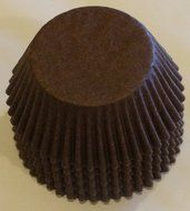 50 Brown Cupcake Liners Baking Cups STANDARD SIZE